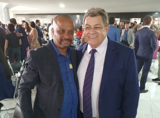 Geralcino Teixeira e o Deputado Estadual Emídio de Souza (PT-SP)
