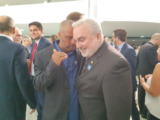Geralcino Teixeira e o Presidente da Petrobras, Jean Paul Prates