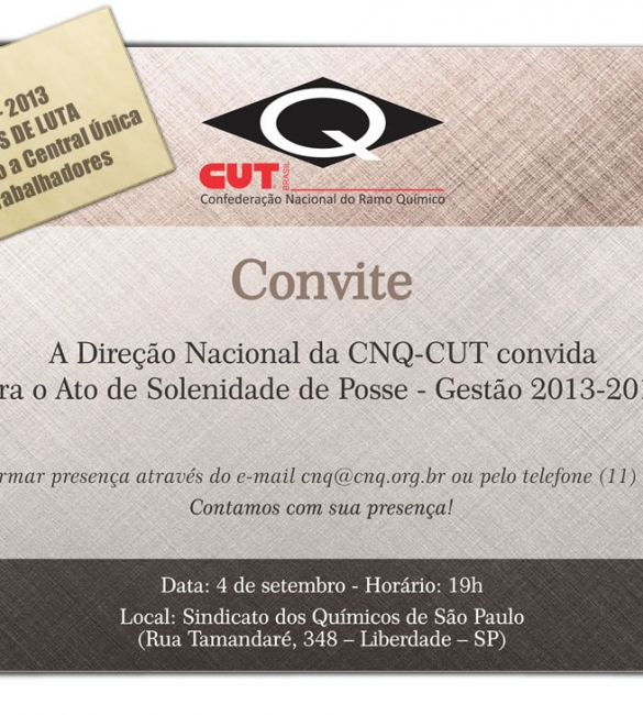 CONVITE PARA A POSSE CNQ-CUT