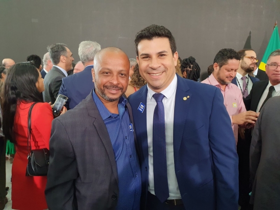 Geralcino Teixeira e o Deputado Federal Reeleito Carlos Veras (PT-PE)