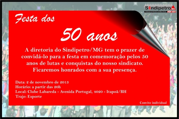 50 anos sindipetroMG