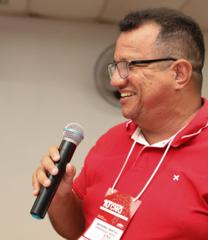 Companheiro Anthony Dantas é o coordenador-geral da FETRACEL