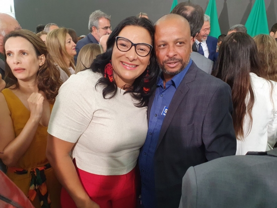Geralcino Teixeira e a Deputada Federal Eleita Juliana Cardoso (PT-SP)